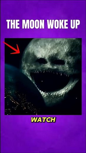 THE MOON WAKE UP😱 #scary #horror #animation