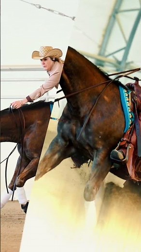 Reining Horse Sliding Stops at Our First Show