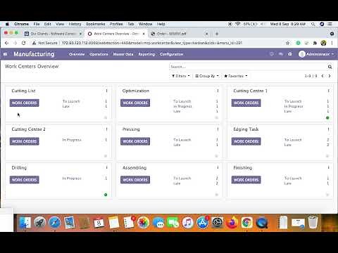 Furniture Manufacturing Odoo ERP Demo