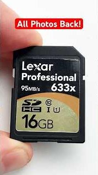 FORMATTED? How to Recover Photos from Lexar SD Card