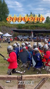 406K views · 7.1K reactions | 200V200 Large buhurt group battle.（Medieval Days in Vy-borg 2025） #buhurt #buhurtislove #buhurtislife #hmb #hmbia #medievalfight #fight #medivalcombat #medieval #armoredcombat #knightfight #knight #sword | Lucas Xu | Facebook