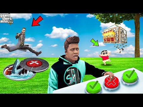 Don't Choose The Wrong Button | Button Challenge In GTA 5