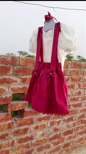 Beautiful skirt and shirt for 8 to 10 months baby girl 💗 Dm or Whatsapp for order 🎁 #skirt #stitching #winterdress #skirt #designing