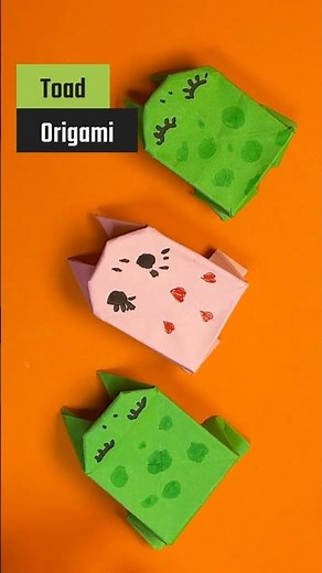 🐸 DIY Origami Jumping Frog & Toad | Fun Paper Toy Tutorial | Easy Craft for Kids