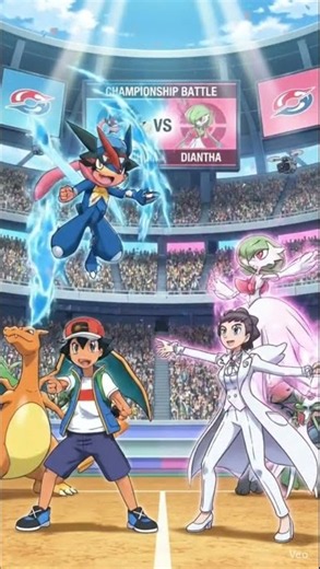 #Pokemon#Ash fights with Kalos Pokemon champion#Dianatha#Ash Pokemon master journey part 6