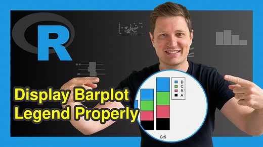 R Move Position of Barplot Legend (Example) | Change Barchart Location