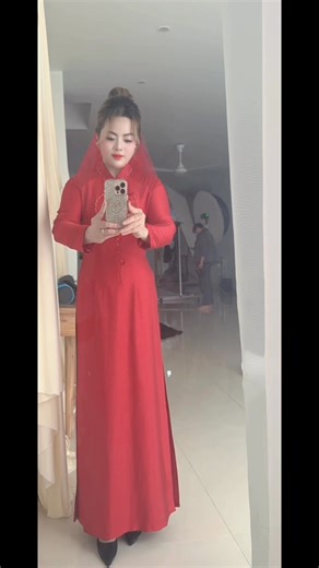 😂 Cô dâu mặc áo dài đỏ – báo hiệu ‘Hết ế rồi nha mấy chế ơi!’ 😂💍✨💫❤️ | Nguyen VH Wendy