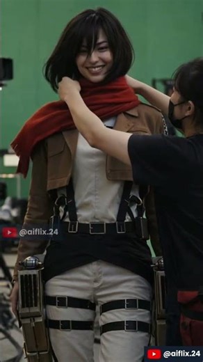Attack on Titan cast on set. #aot #attackontitan