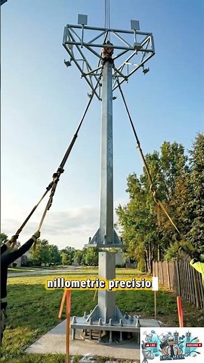 The "Apex" Tower Build ⚡📱#5G #Telecommunications #ConstructionProgress #TowerRigger #Engineering