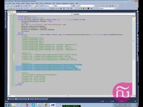 Binding Data Source From GridControl Data To TextBox VB.NET Tutorials