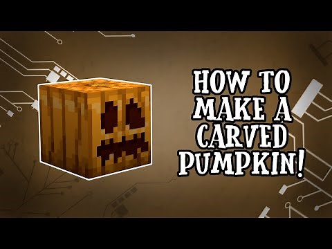 Minecraft How to Make a Carved Pumpkin! 1.17.1 Tutorial