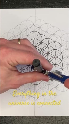 Teken dit en voel de verbinding #artshorts #drawing #sacredgeometry #spirituality #5d