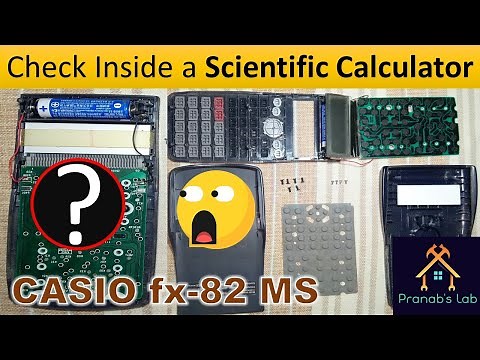 Inside a Calculator Casio fx-82MS | Battery check | Internal Circuitry | Full calculator check