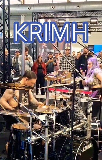 Krimh drumming at the Europe Drum Show 2026