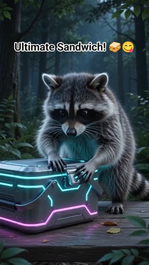 Raccoon Picnic Fail! 🦝🥪😂 #shorts #funny #viral #animals #comedy