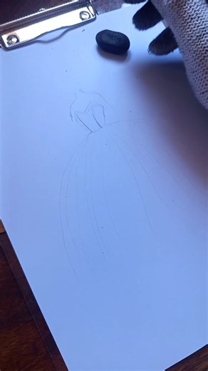 wedding dress sketch #drawing #sketchful #art #sketch #beginner #artist #draw #drawling #design