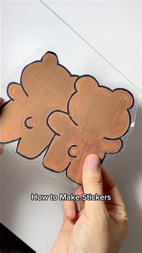 How to Make a Sticker at home ✨Easy & Satisfying DIY #sticker #howtomakestickers #youtubeshorts #diy