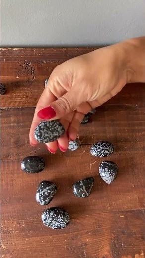 Snowflake Obsidian Tumbled Stone Protection