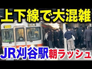 【ホーム狭くて混雑遅延】JR東海道線刈谷駅の平日朝ラッシュを見てきた
