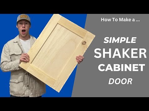 How To Make Cabinet Doors - Super Simple - #diy #woodworking #cabinet