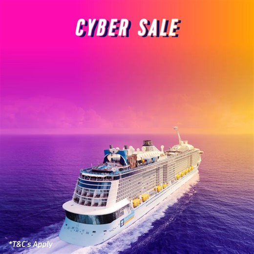Save up to $1000 off with our Cyber Sale! Hurry, offer ends 22nd July! T&Cs apply. 🔗https://bit.ly/JF3 | Royal Caribbean International