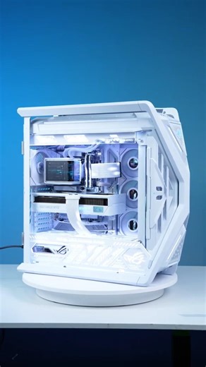 ASUS ROG ASTRAL WHITE GAMING PC BUILD 🤴 RYZEN 9 9950X3D + RTX5090🌍 #pcbuild #gaming #computer #asmr