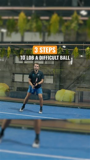 The Padel School on Instagram: "3 steps to lob a difficult ball 🔼 Prepare early, open your racket face, and get underneath the ball. The earlier you prepare, the easier the lob feels — even under pressure. 🎯 #padel #padeltips #padeltennis #ThePadelSchool #training #sports #active #coaching #success #mindset"