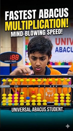 FASTEST Abacus Multiplication You’ve Ever Seen! 🧮⚡️ #Shorts #abacus