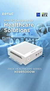 1.8K views | Equipped with an NVIDIA RTX Ada Generation GPU, the ZBOX Healthcare Series excel in graphical and AI workloads to advance medical imaging with AI powered detection, diagnostics, and more. #ZOTAC #ZBOX #Healthcare #MiniPC | ZOTAC | Facebook