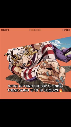 SBR opening theme “Spin” confirmed in 3 hours