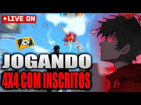 🔥 LIVE FF 🔥 4X4 + 6X6 COM INSCRITOS 🔥 SALA PERSONALIZADA 🔥 FREEFIRE AO VIVO 🔥