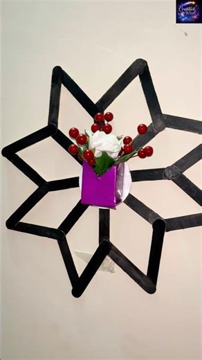 WOW! How to make Step by step Beautiful Paper Flower Pot Wall Decor 🌸 Easy DIY Craft