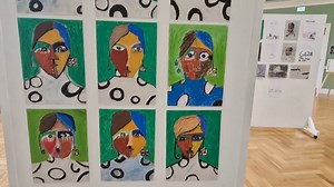 ‘Moon tell me Truth’ is an exhibition of poems & illustrations mainly by Palestinian children. It’s in St. Comgall’s/Ionad Eileen Howell. It will be officially opened on Thursday morning. It is a special journey with Palestinian children, some of whom have been killed. It’s well worth a visit. It’s on until Saturday. | Gerry Adams