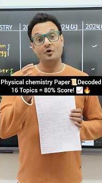 Physical Chemistry Paper Decoded - By Sarvesh Sir#shorts #neet #neet2026