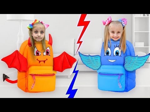 Alice and Eva Play Rules of Good Behavior. Funny Videos about Good & Bad Behavior for Kids