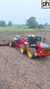 Here is Michael in the Versatile tractor with the HORSCH 12m avatar drill on the back. He is seeding winter wheat before the rain came. #FarmingVideo #ProHorizon #britishfarming | Pro Horizon Farming Content