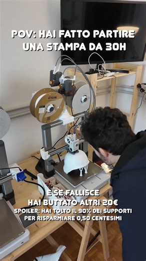 POV: hai fatto partire una stampa da 30 ore 😐🖨️