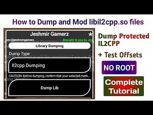 How to Mod and Dump libil2cpp.so Files | No Root (IL2CPP Guide)