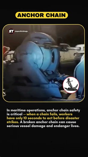 Only 10 Seconds to Stop Disaster ⚓ The Truth About Anchor Chain Safety . #shortsfeed #viralshorts
