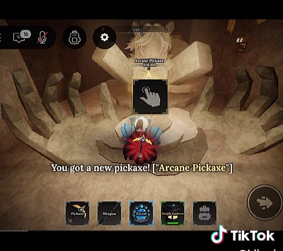 buying arcane picaxe ❤️‍🩹 #theforge #roblox