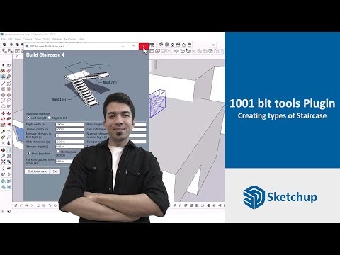 "How to Install & Use 1001bit Tools Plugin in SketchUp: Easy Stairs Creation Tutorial"