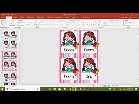 Gafetes editables listos para imprimir