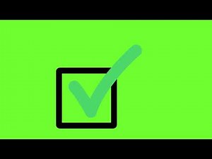 Animated CHECK WITH BOX Green Screen Effect | Free to use | Check Box