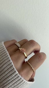 Flower Ring, Rose Ring, Flower Jewelry, Stacking Ring, Gold Ring, Rose Flower Ring, Silver Ring, Statement Ring, Dainty Ring, Gift for Her - Etsy
