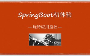 SpringBoot初体验之玩转应用监控
