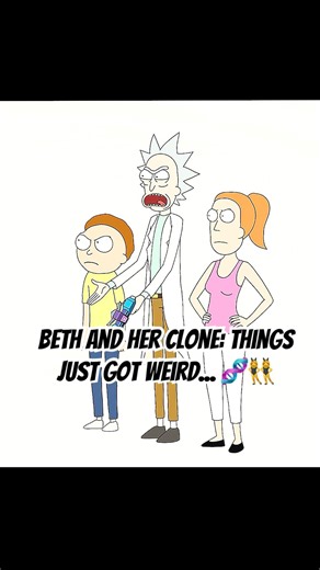 Beth and Her Clone: Things Just Got Weird... 🧬👯‍♀️#rickandmorty #shortvideo #shorts