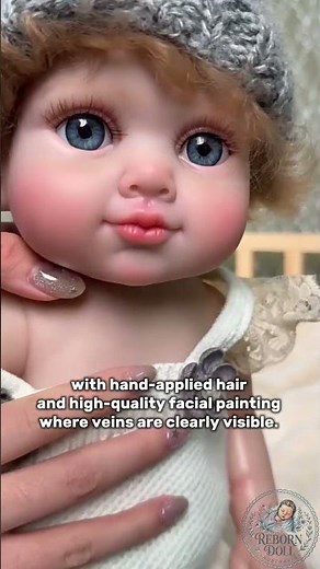 Can you believe she's vinyl? 🍼 20" Reborn with realistic 3D veins!