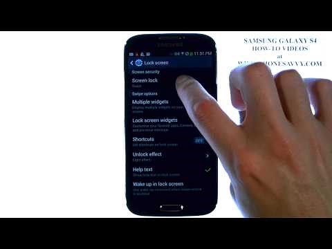 Samsung Galaxy S4 - How Do I Change Lock Screen to Pattern Pin Face or Voice Unlock