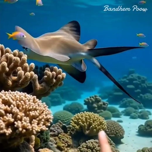 “Smiling Stingray Loves Being Touched! 😍✨”#trending #stingray #shorts