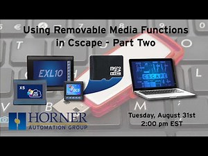 Using Removable Media Functions in Cscape - Part2